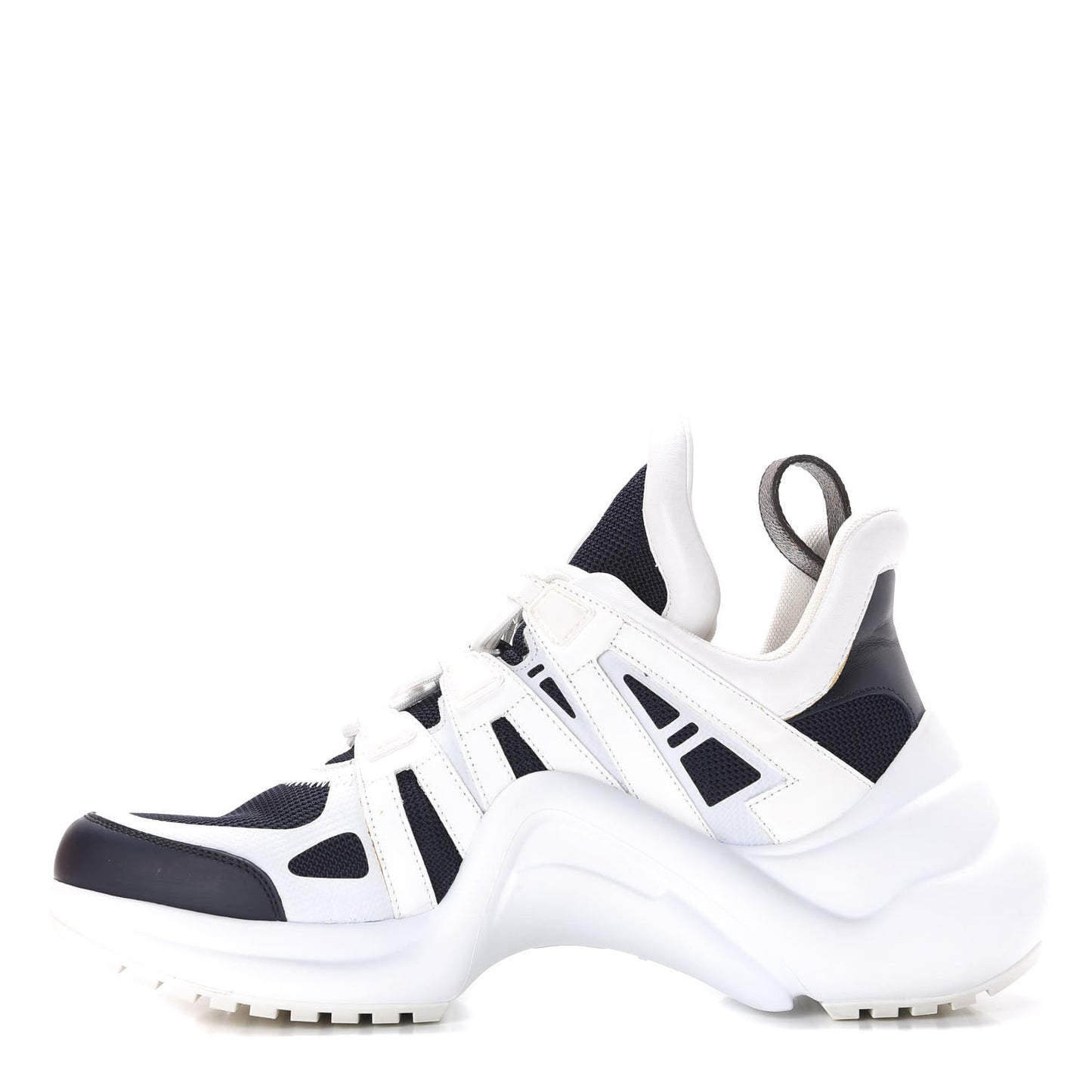 Calfskin Technical Nylon LV Archlight Sneakers 39 Marine