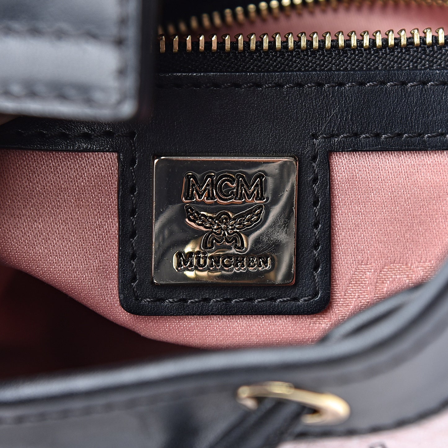 Visetos Mini Heritage Drawstring Bucket Bag Chalk Pink