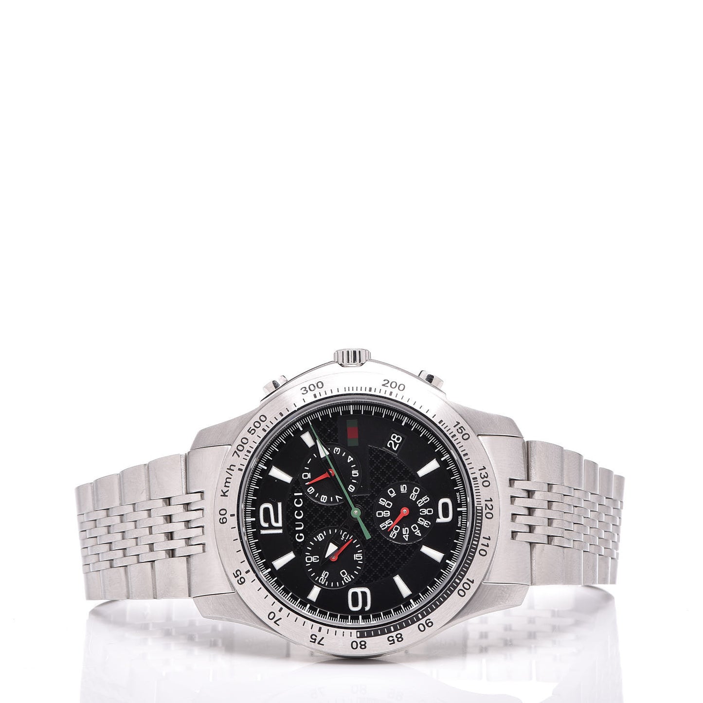 Stainless Steel 46mm G-Timeless Chronograph Quartz Watch Black