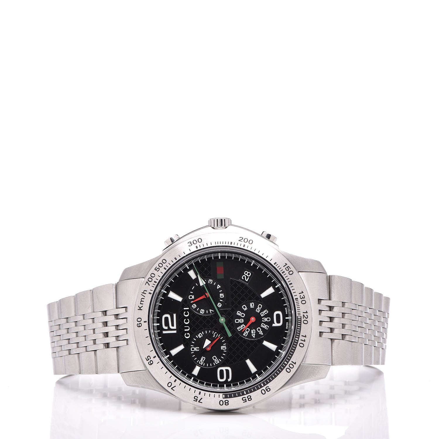 Gucci Stainless Steel 46mm G-Timeless Chronograph Quartz Watch Black 3 of 6