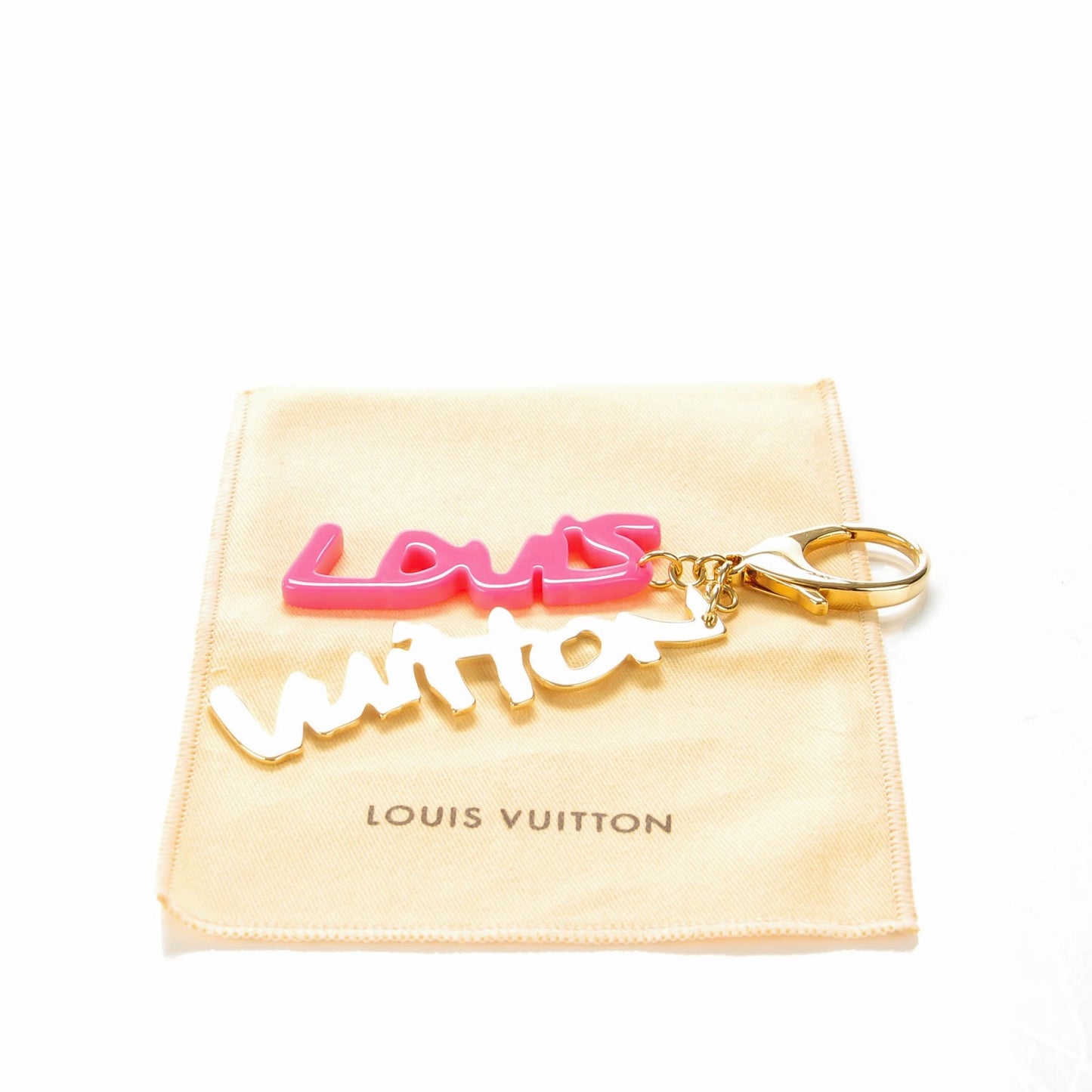 Graffiti Bag Charm Pink