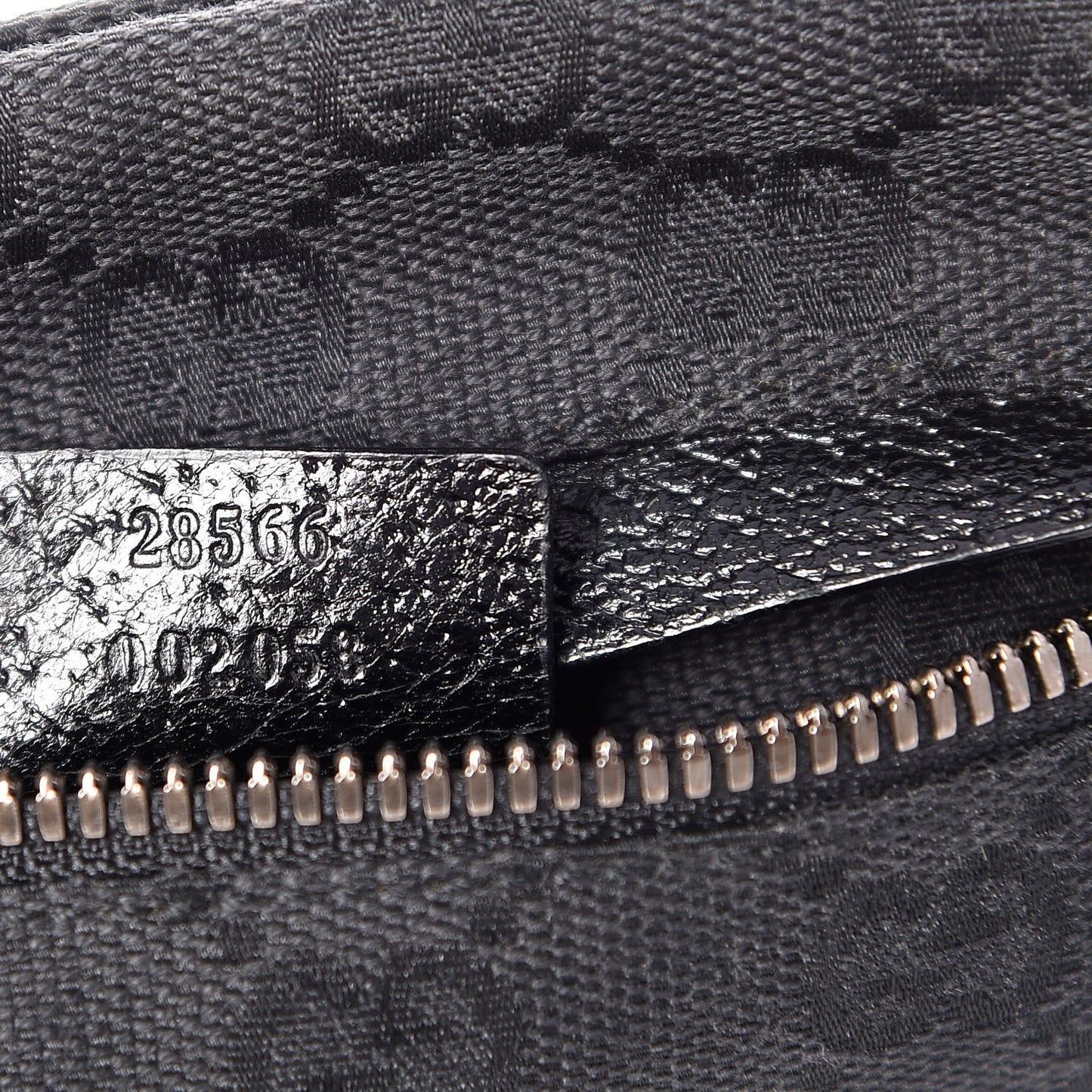 GG Monogram Double Pocket Belt Bag Black