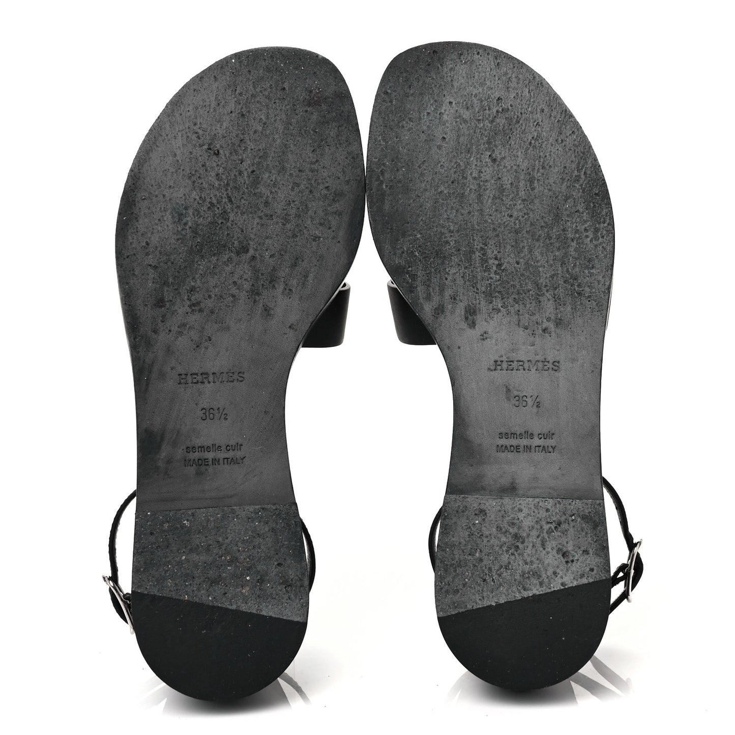 Calfskin Santorini Sandals 36.5 Black