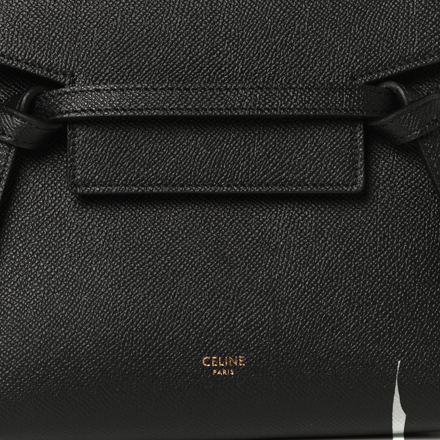 Grained Calfskin Nano Belt Bag Black