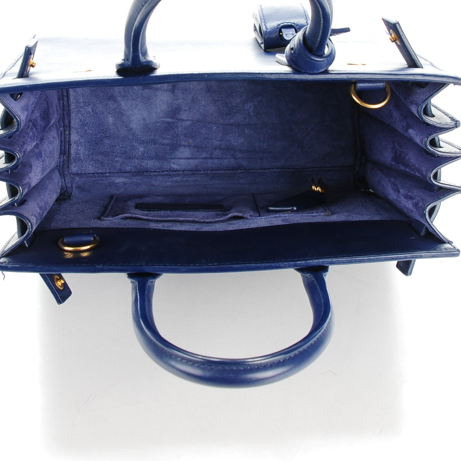 Saint Laurent Calfskin Nano Sac De Jour Dark Blue 5 of 6