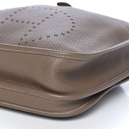 Hermes Taurillon Clemence Evelyne III PM Etoupe 10 of 11
