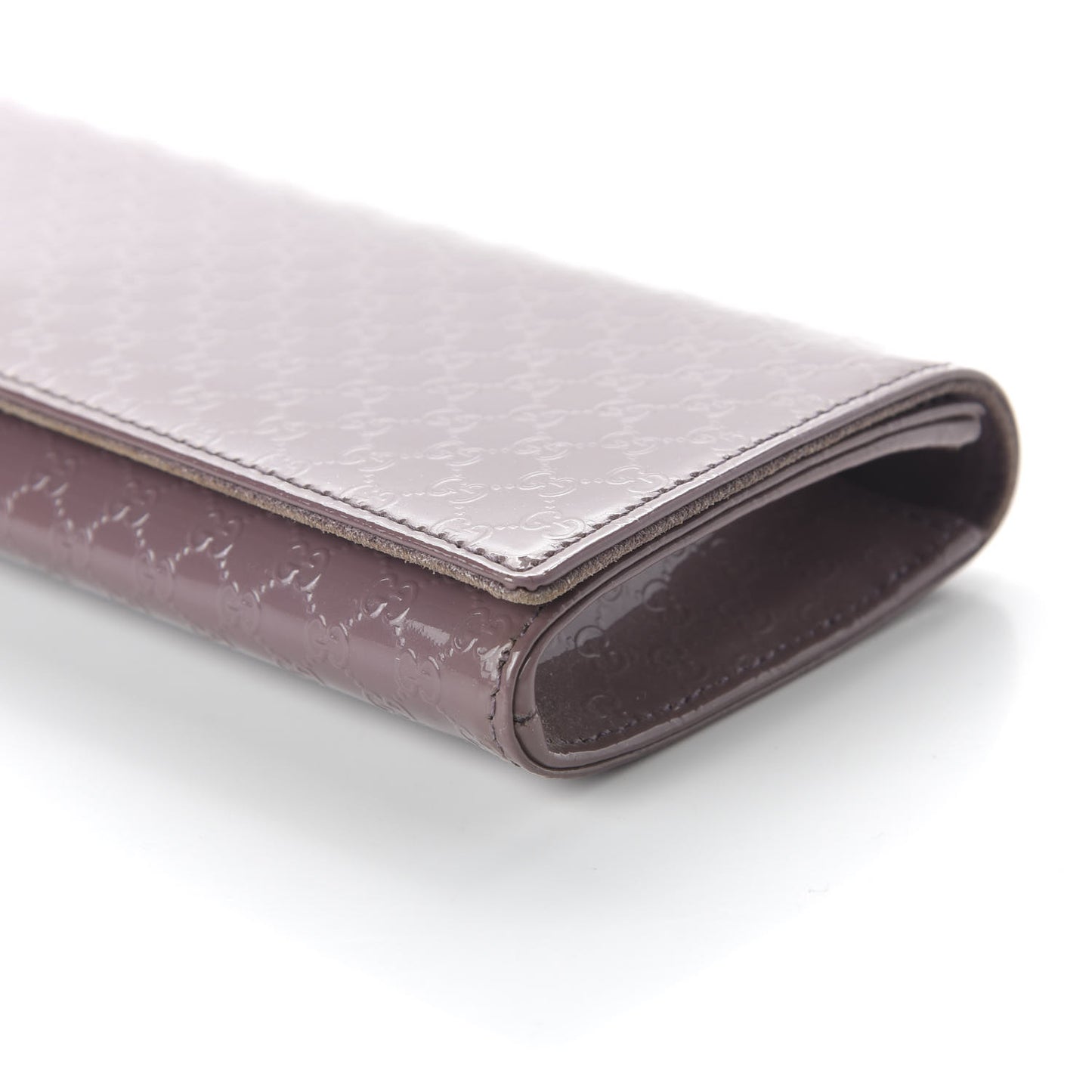 Patent Microguccissima Small Broadway Clutch Argyle Lavender