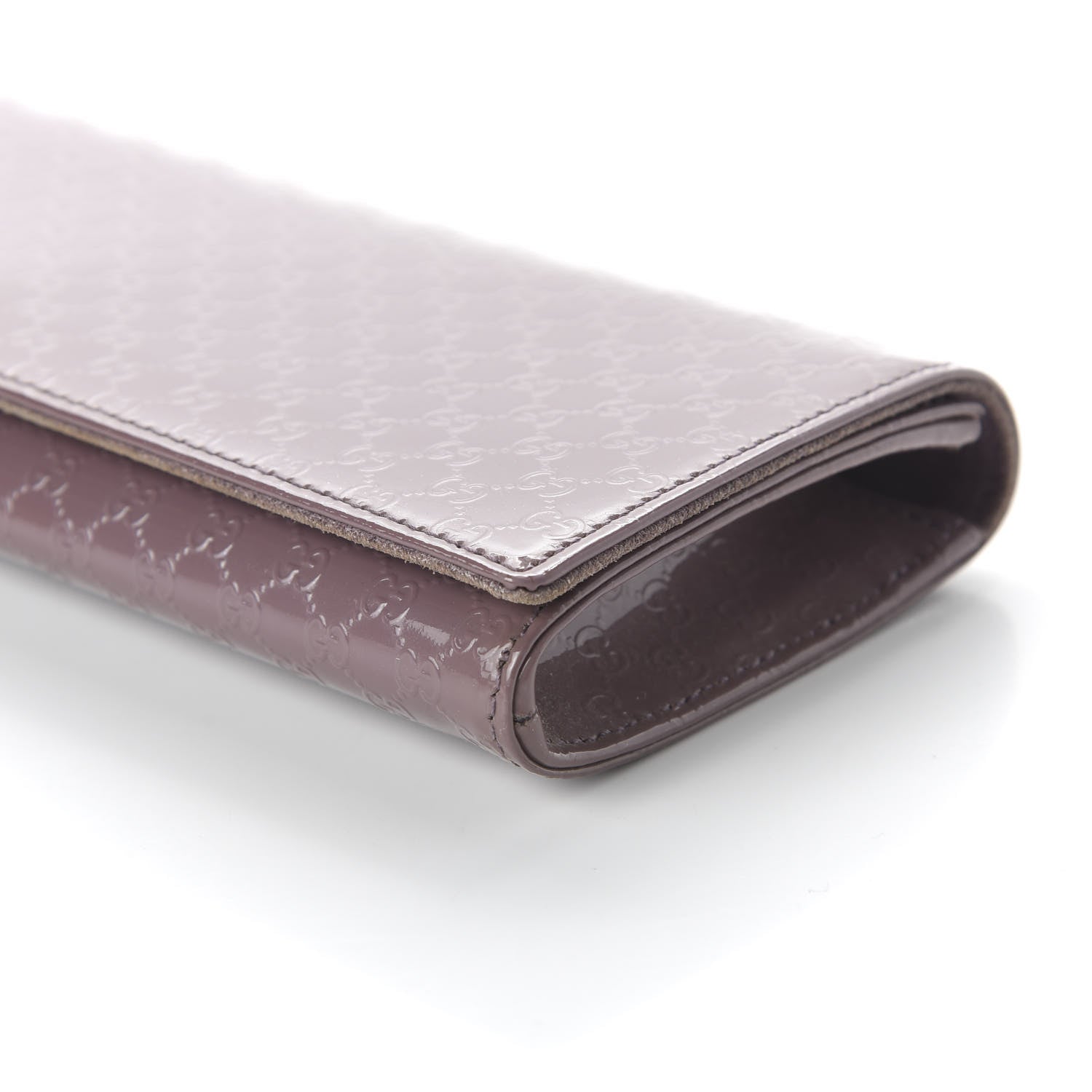 Gucci Patent Microguccissima Small Broadway Clutch Argyle Lavender 7 of 11
