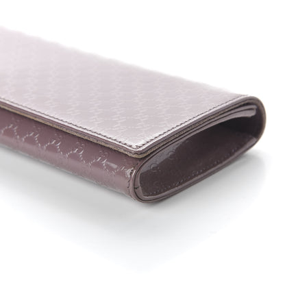 Gucci Patent Microguccissima Small Broadway Clutch Argyle Lavender 7 of 11