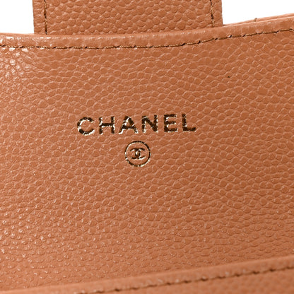 Chanel Caviar Quilted Flap Card Holder Wallet Brown 6 of 9