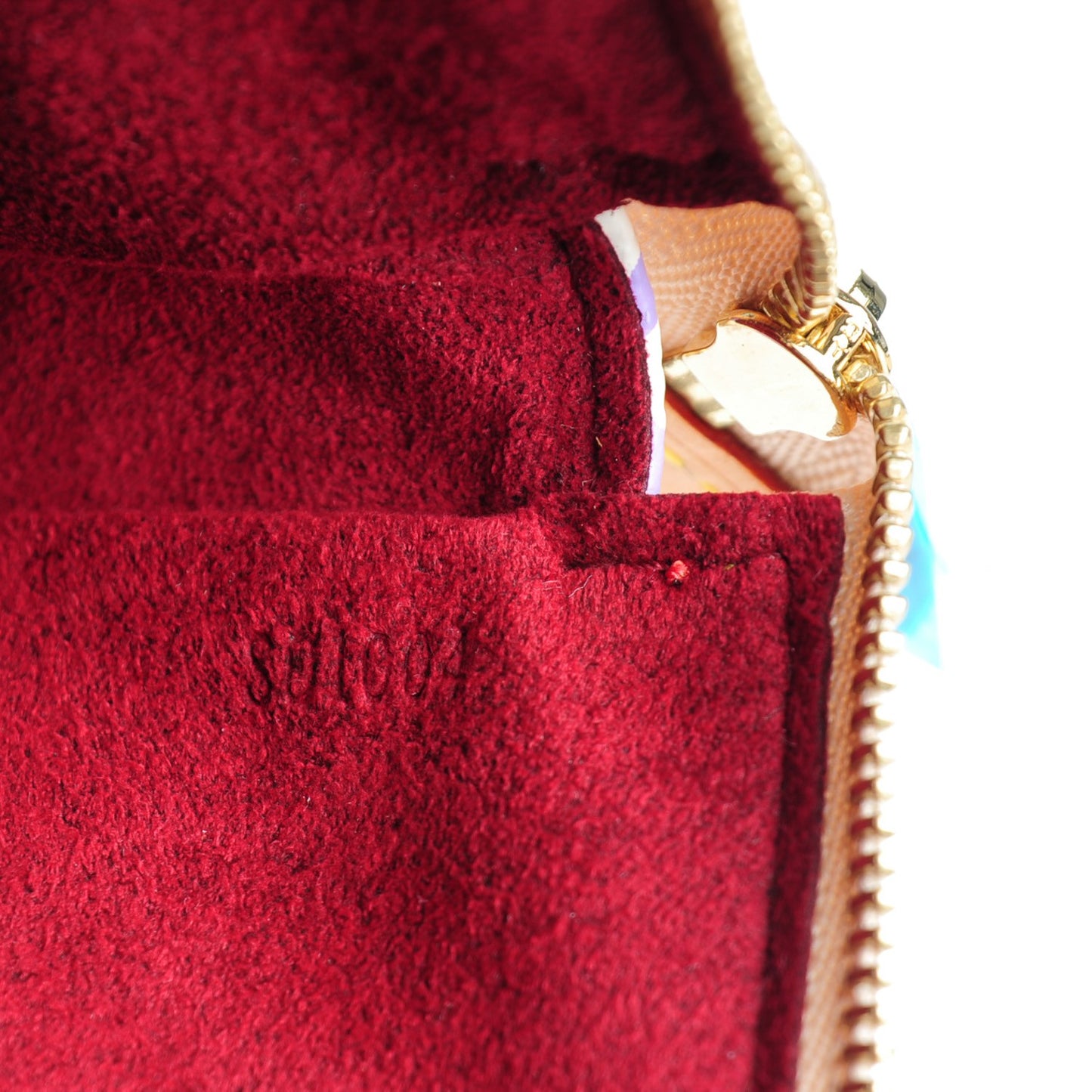 Monogram Multicolor Pochette Accessories White