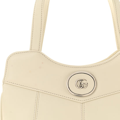 Gucci Senna Calfskin Petite GG Tote Bag Mystic White 12 of 17