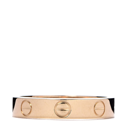 Cartier 18K Yellow Gold 3.5mm LOVE Wedding Band Ring 51 5.75 1 of 5