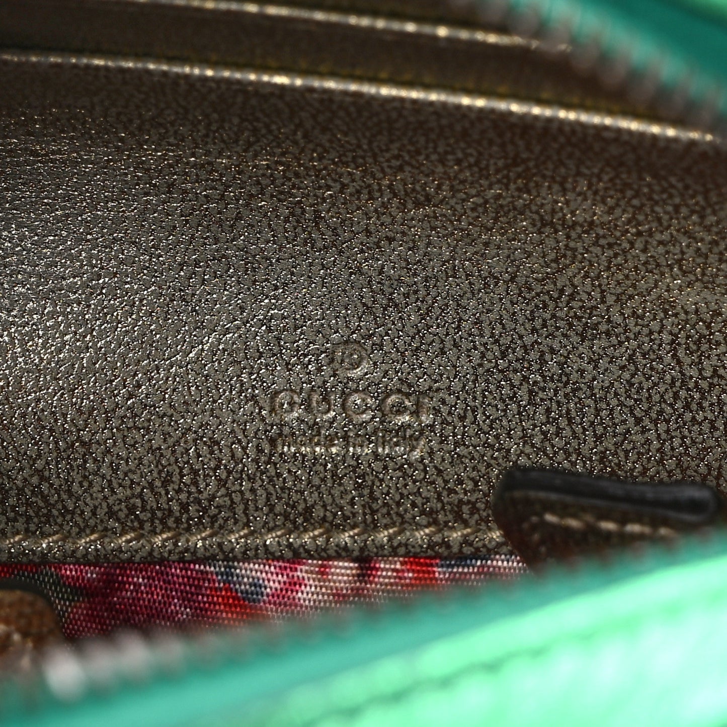 Laminated Nappa Trapuntata Mini Zumi Dome Shoulder Bag Rosso Jasmine Green Rame
