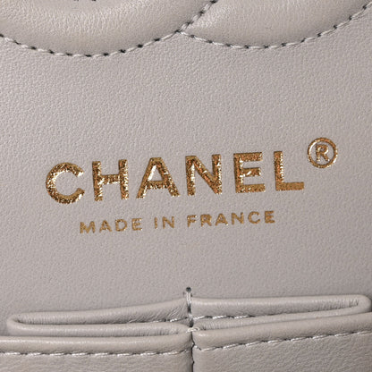 Chanel Caviar Quilted Small Double Flap Grey 6 of 10