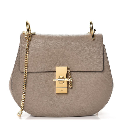 Chloe Grained Lambskin Drew Shoulder Bag Motty Grey 1 of 6