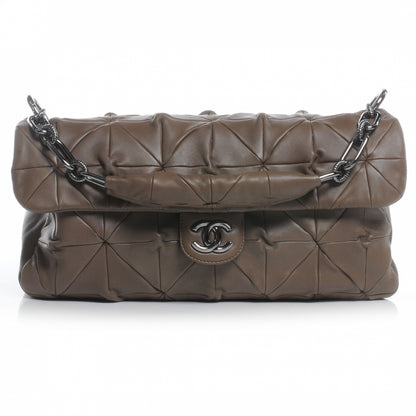 Chanel Lambskin Quilted Jumbo Origami Flap Taupe 1 of 7