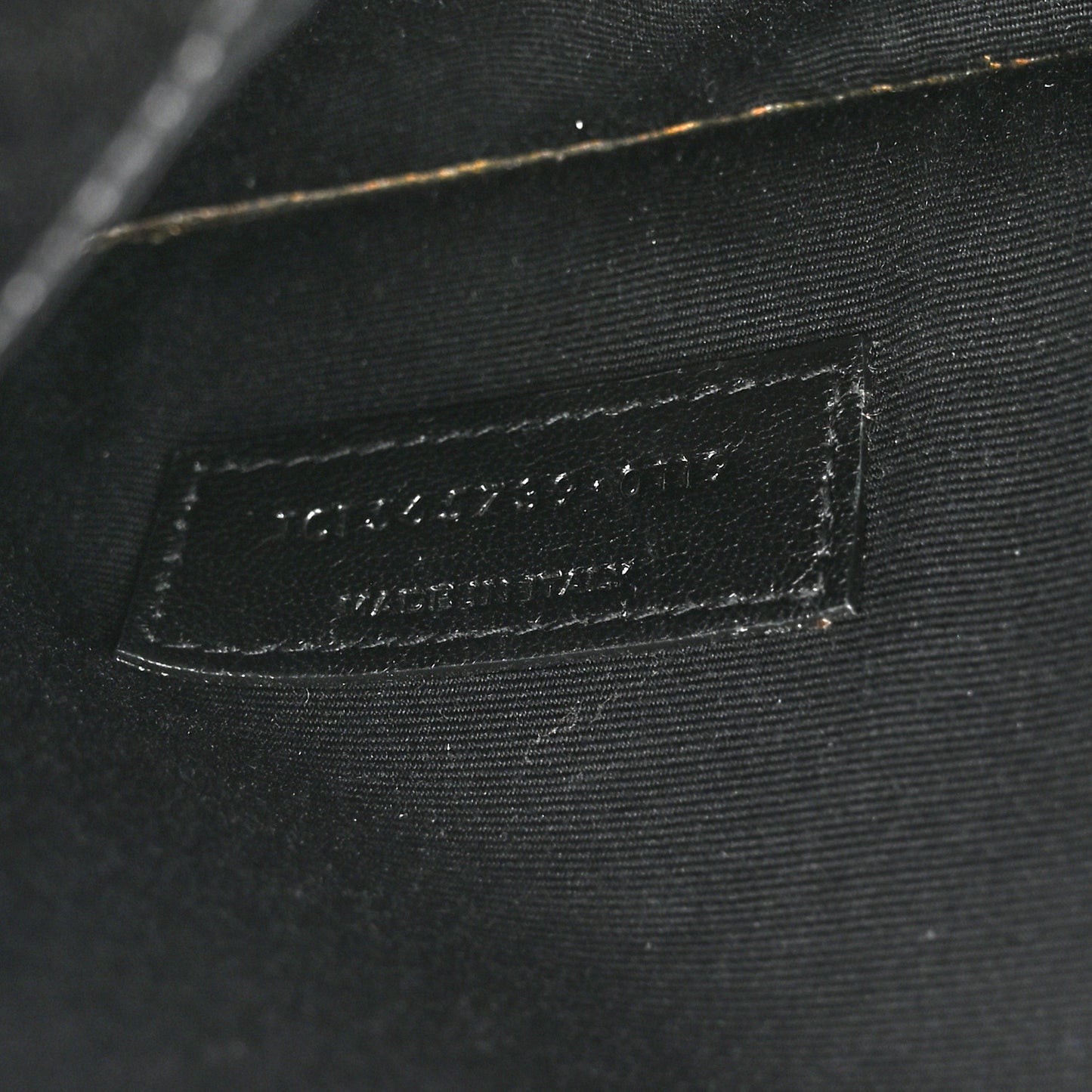 Smooth Shiny Calfskin Monogram Uptown Pouch Black