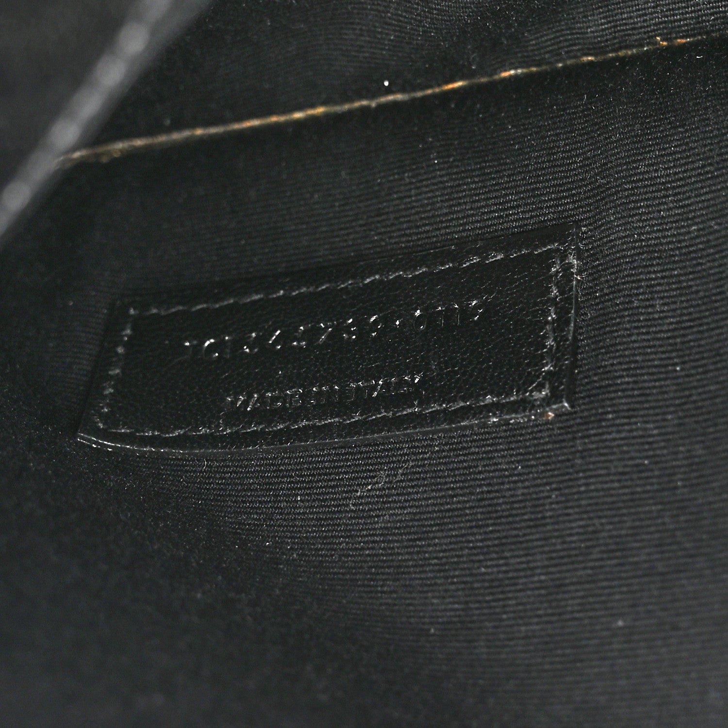 Saint Laurent Smooth Shiny Calfskin Monogram Uptown Pouch Black 8 of 11