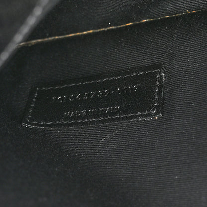 Saint Laurent Smooth Shiny Calfskin Monogram Uptown Pouch Black 8 of 11