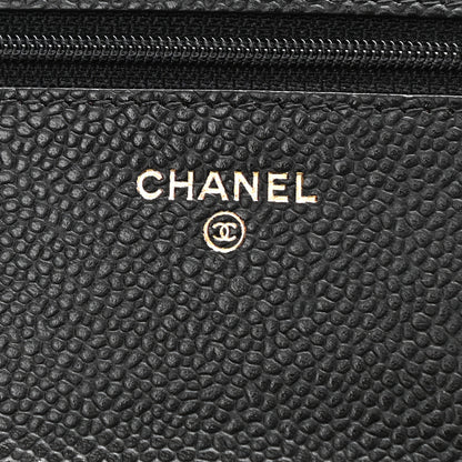 Chanel Caviar Quilted Wallet On Chain WOC Black 7 of 12
