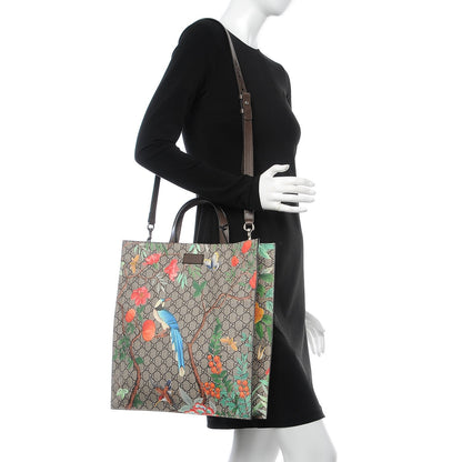 Gucci Soft GG Supreme Monogram Tian Vertical Tote Beige Multicolor New Acero 3 of 9