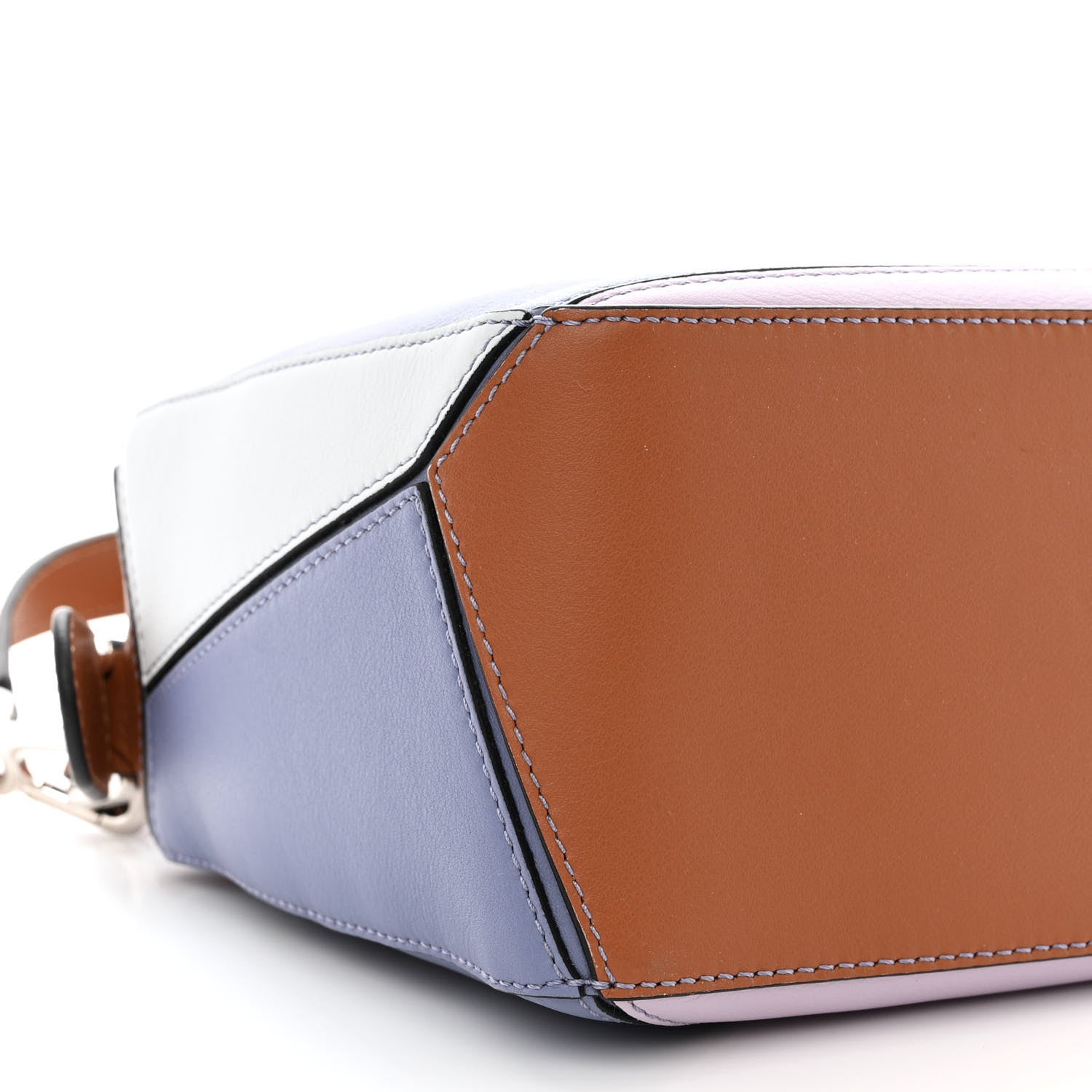 Loewe Calfskin Small Puzzle Bag Blueberry Kaolin Tan 9 of 10