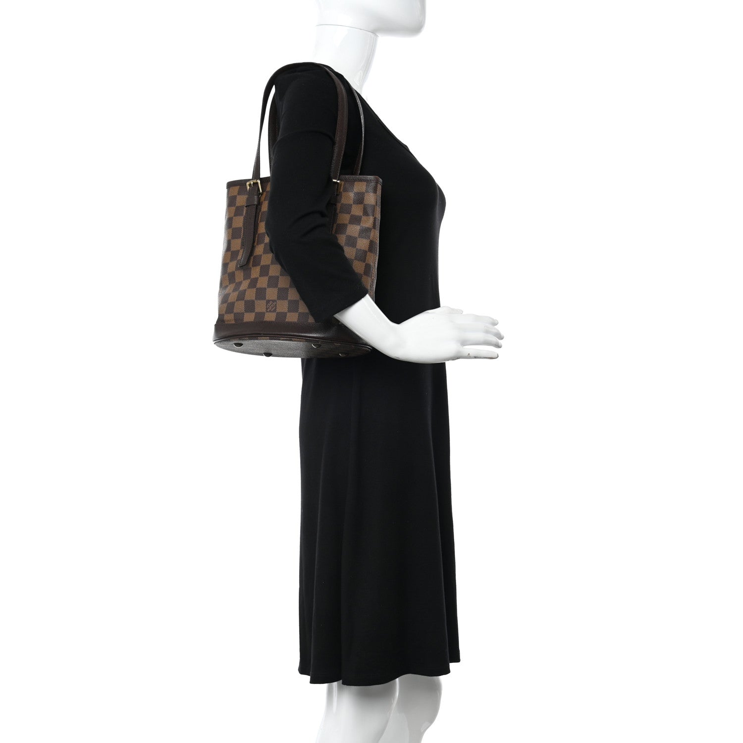 Louis Vuitton Damier Ebene Marais Bucket 23 2 of 10