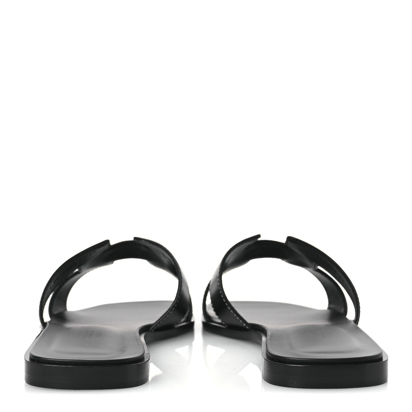 Box Calfskin Oran Sandals 41 Black