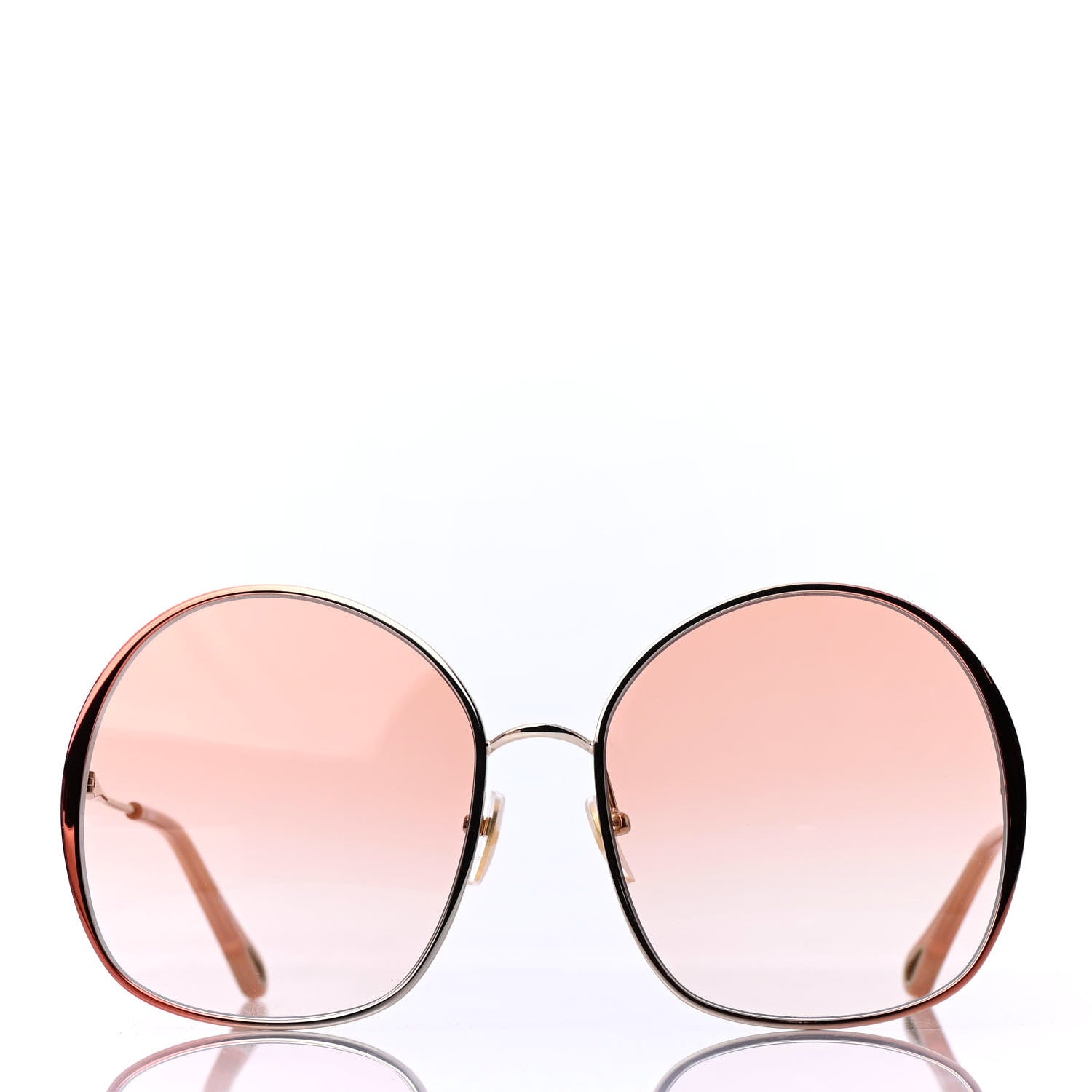 Chloe Metal Irene Oval Sunglasses CH0014S Pink 2 of 4