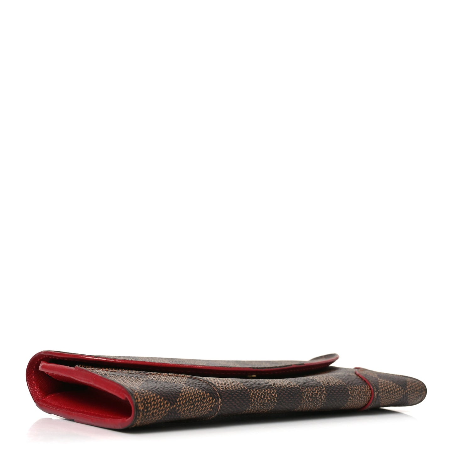 Damier Ebene Caissa Wallet Cherry