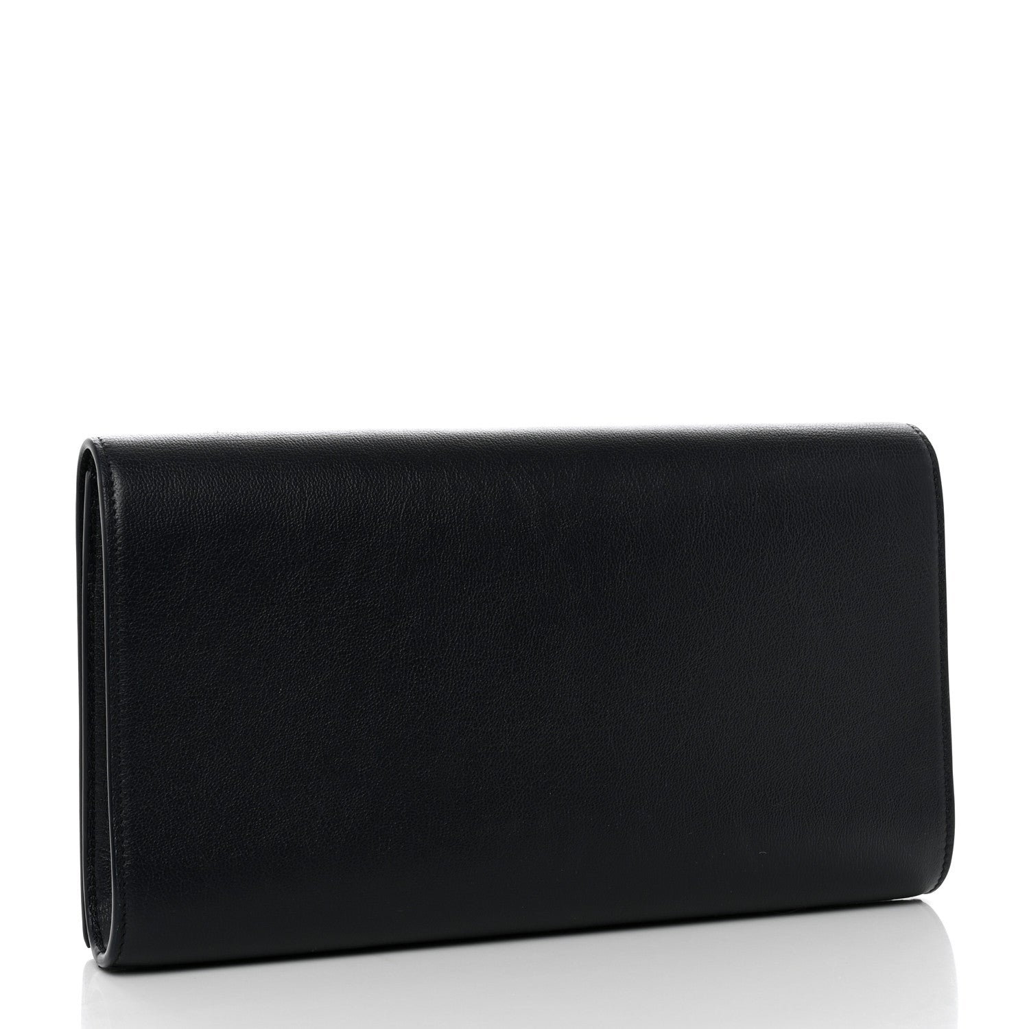 Saint Laurent Calfskin Monogram Large Belle De Jour Clutch Navy 3 of 7