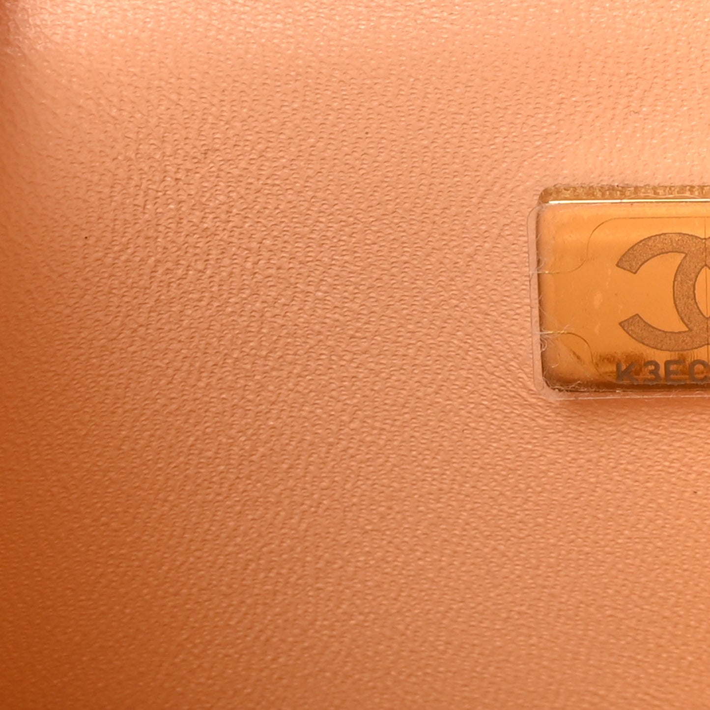 Lambskin Quilted Mini Rectangular Flap Beige