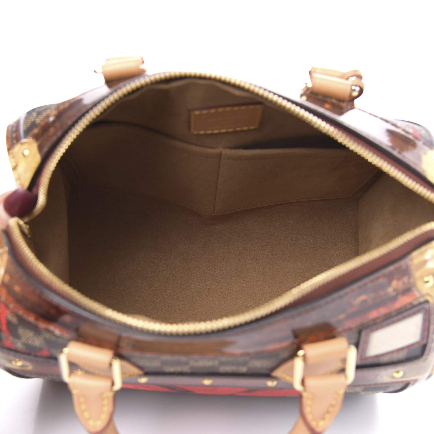 Louis Vuitton Transformed Damier Ebene Time Trunk Speedy Bandouliere 25 Black 6 of 11