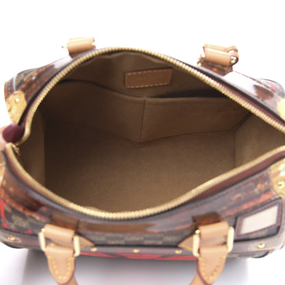 Louis Vuitton Transformed Damier Ebene Time Trunk Speedy Bandouliere 25 Black 6 of 11