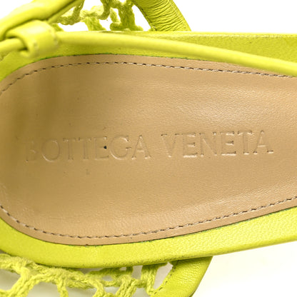 Bottega Veneta Mesh Nappa Stretch Ankle Tie Sandals 39 Kiwi 7 of 7