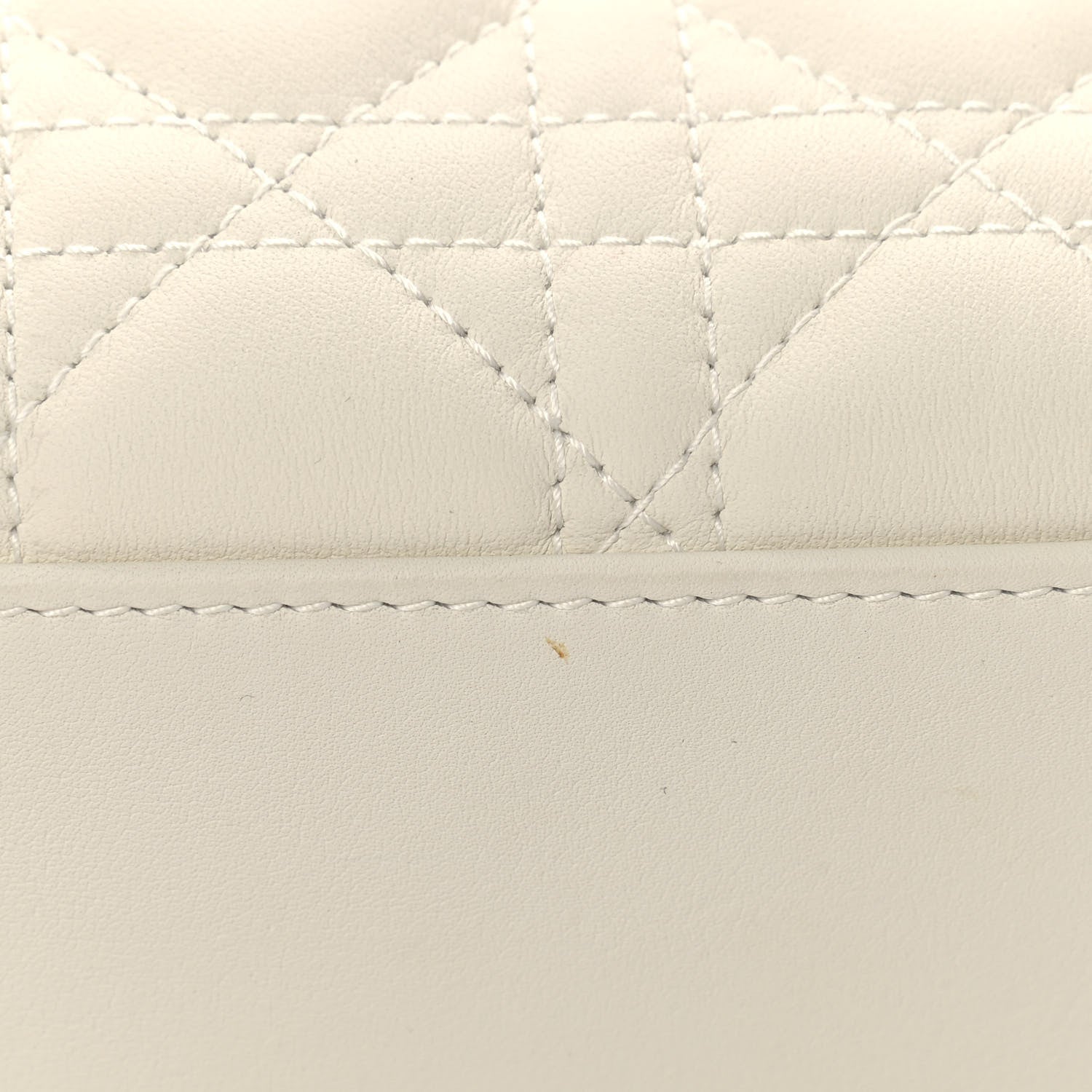 Christian Dior Ultra Matte Calfskin Cannage Mini Lady Dior White 10 of 13
