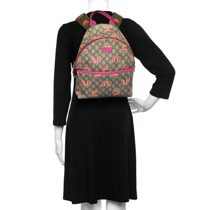 Gucci GG Supreme Monogram Childrens Butterfly Backpack 2 of 16