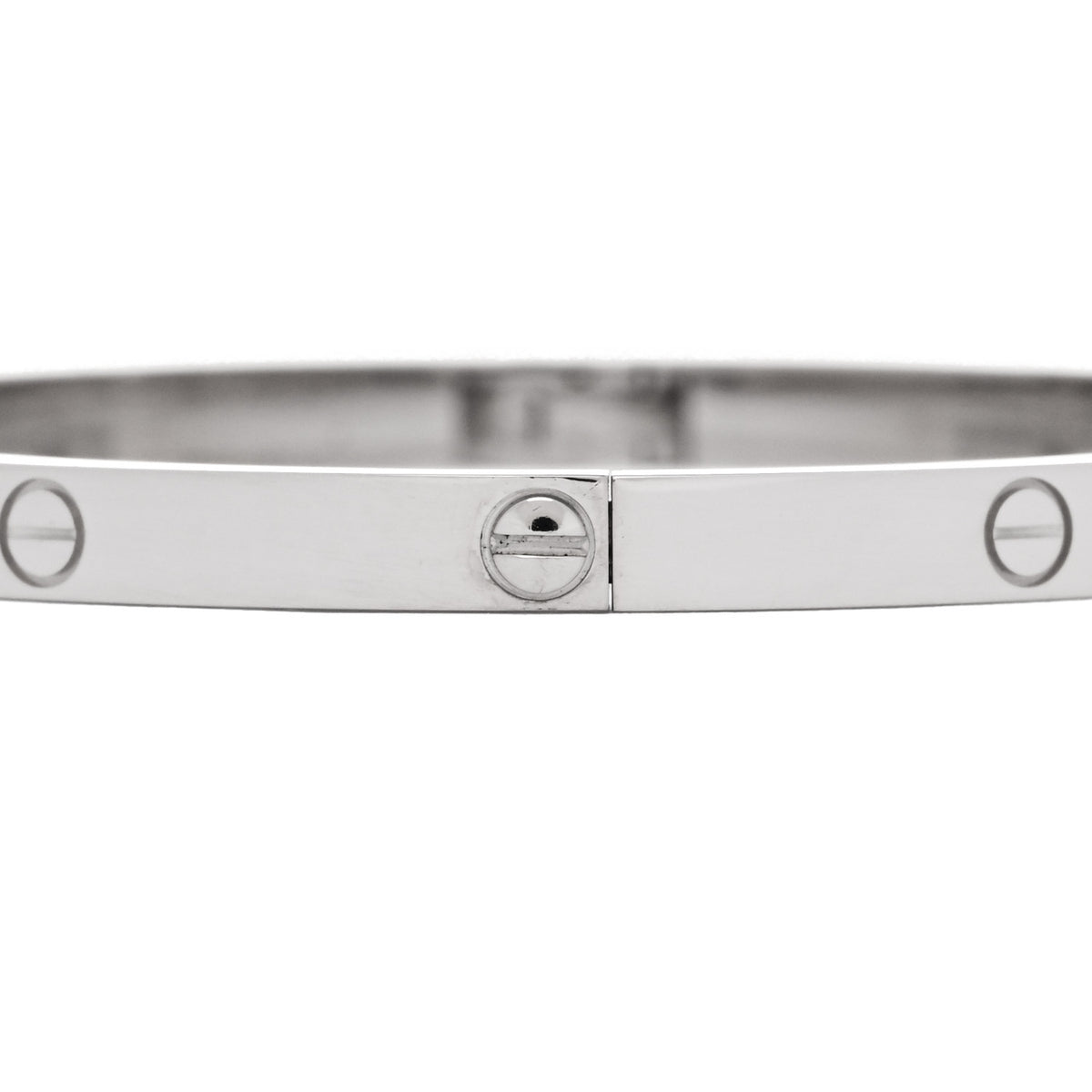 Cartier 18K White Gold Small LOVE Bracelet 16 4 of 8