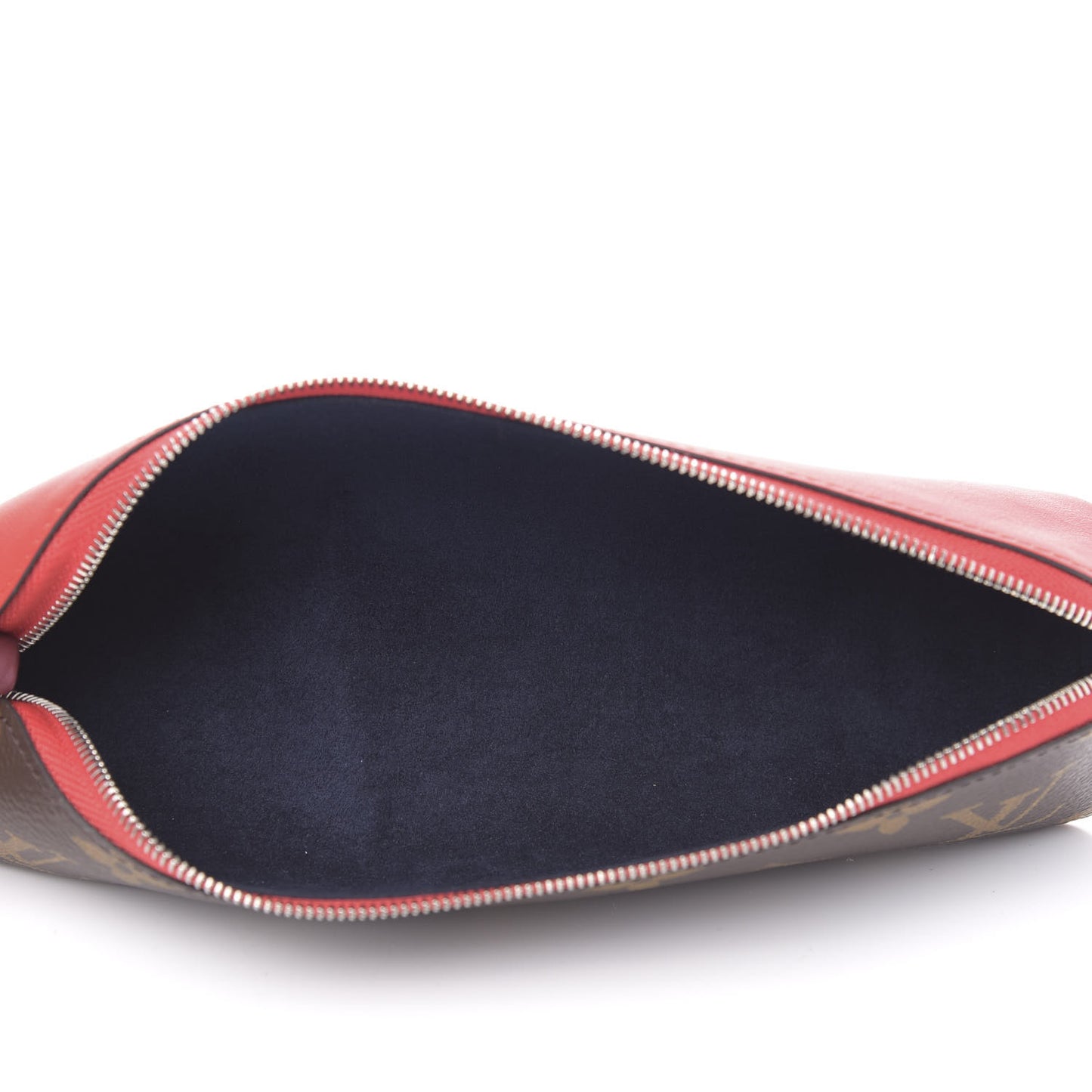 Monogram Elizabeth Pencil Pouch Red