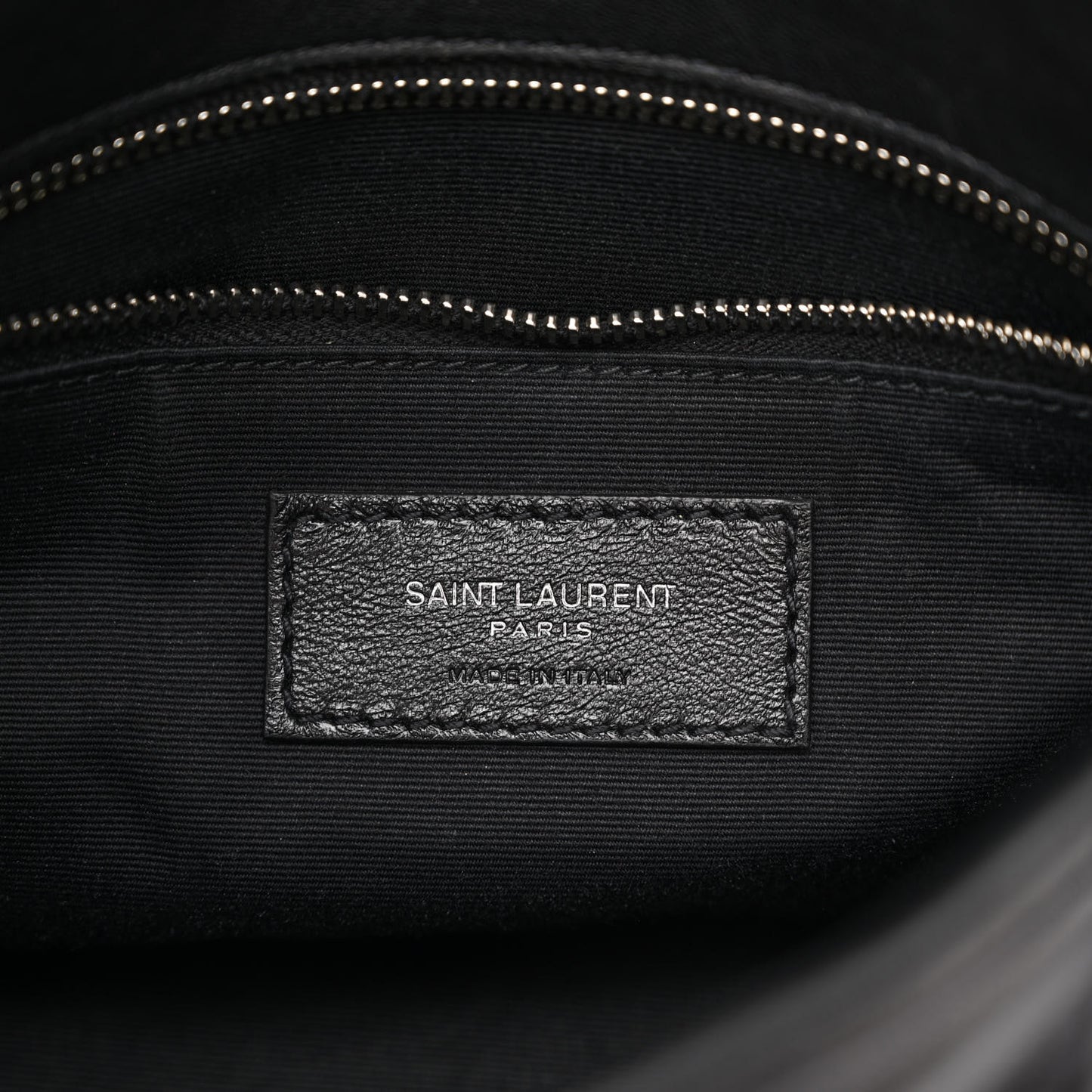 Lambskin Quilted Toy Loulou Puffer Monogram Chain Satchel Black