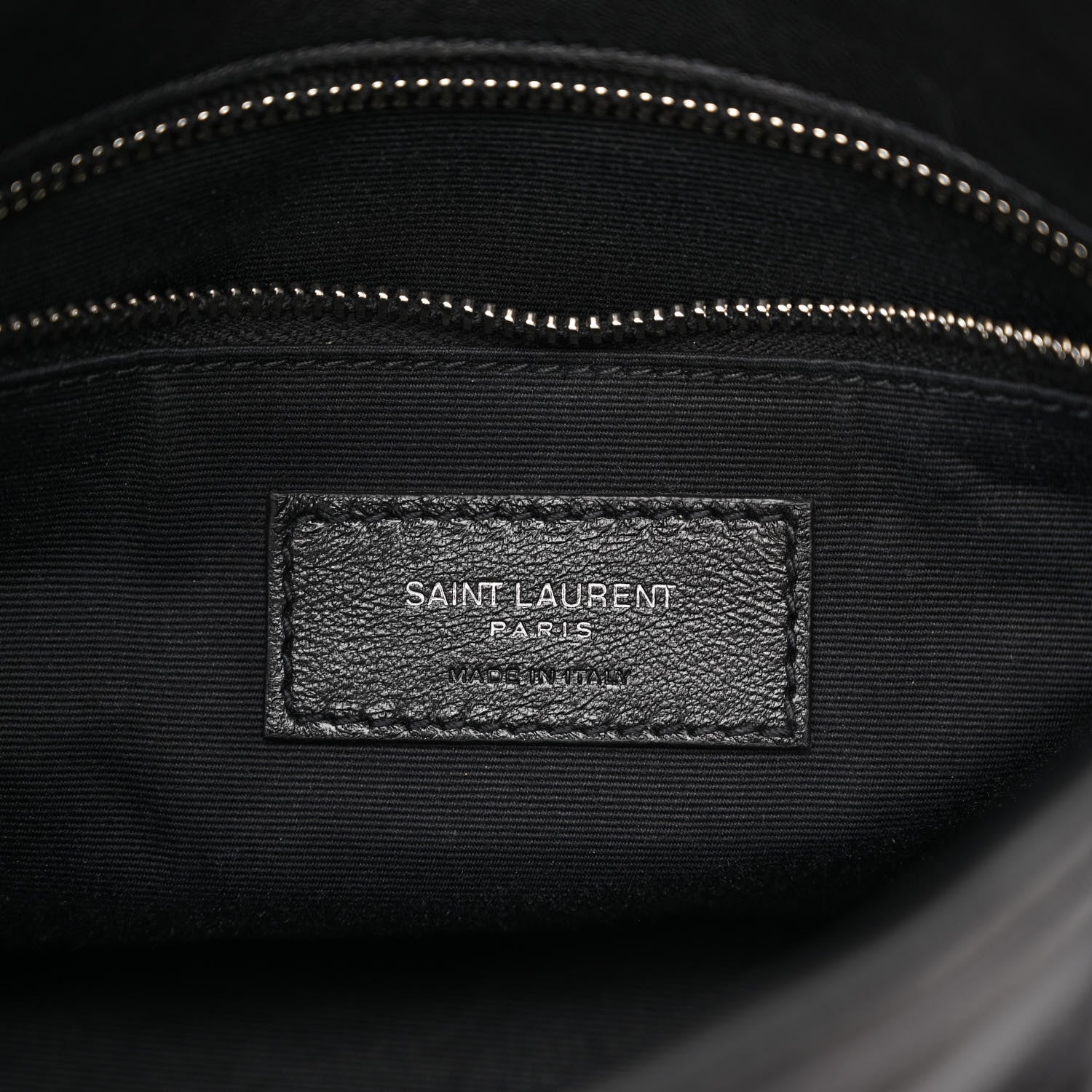Saint Laurent Lambskin Quilted Toy Loulou Puffer Monogram Chain Satchel Black 5 of 9