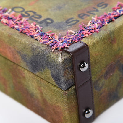 Chanel Washed Toile Graffiti On The Pavements Briefcase Khaki Multicolor 8 of 13