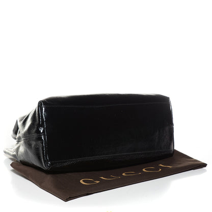 Gucci Patent Medium Soho Chain Shoulder Bag Black 4 of 7