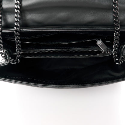 Saint Laurent Calfskin Y Quilted Monogram Monochrome Medium Loulou Chain Satchel Black 5 of 11