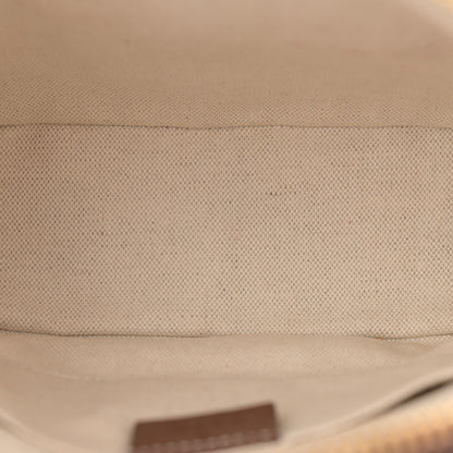 Gucci GG Supreme Monogram Azalea Calfskin Mini Horsebit 1955 Top Handle Bag Beige Ebony Brown Sugar 5 of 10