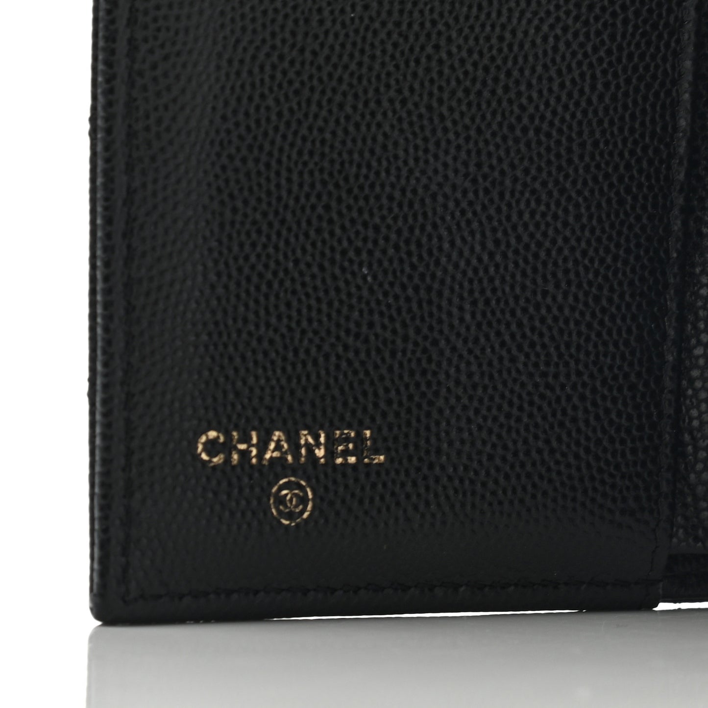 Caviar Quilted Reissue Compact Wallet Black