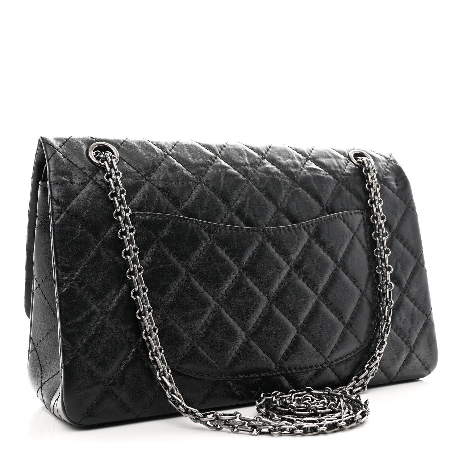Chanel Aged Calfskin Quilted 2.55 Reissue 226 Flap Black 3 of 10