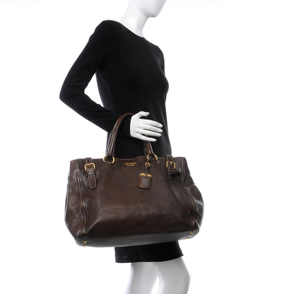 Prada Cervo Shopping Tote Bruciato 2 of 10