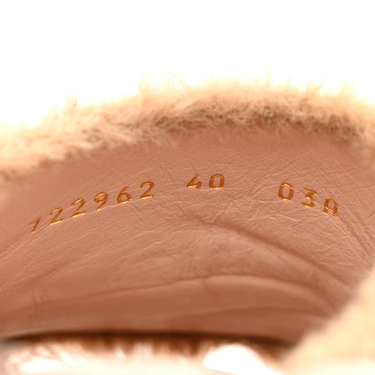Gucci X DANS LE VERT Faux Fur Horsebit Mules 37 Brown 9 of 11